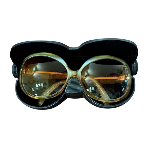 Vintage Diane Von Furstenberg Sunglasses 1970s Oversized France Designer - Picture 1 of 12